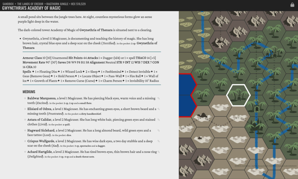 How to Hexcrawl Travel Solo Hexroll Fully Generated Hexcrawl